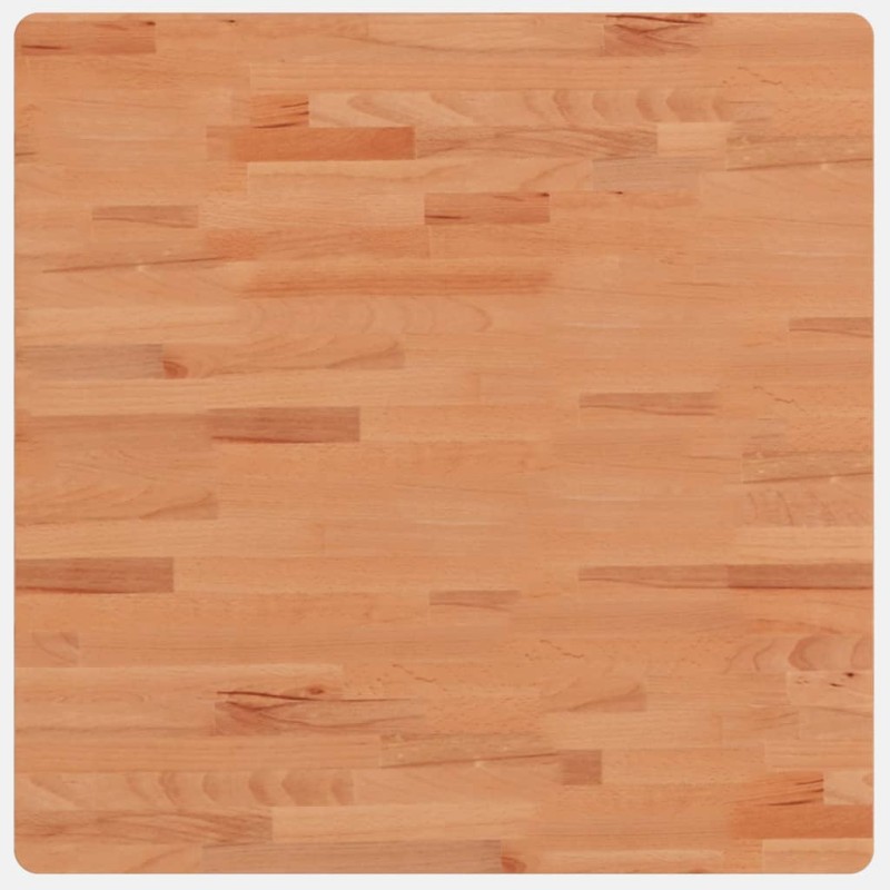 vidaXL Επιφάνεια Τραπεζιού Τετράγωνη 70x70x1,5 εκ. Μασίφ Ξύλο Οξιάς