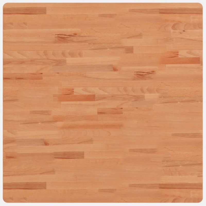 vidaXL Επιφάνεια Τραπεζιού Τετράγωνη 80x80x1,5 εκ. Μασίφ Ξύλο Οξιάς