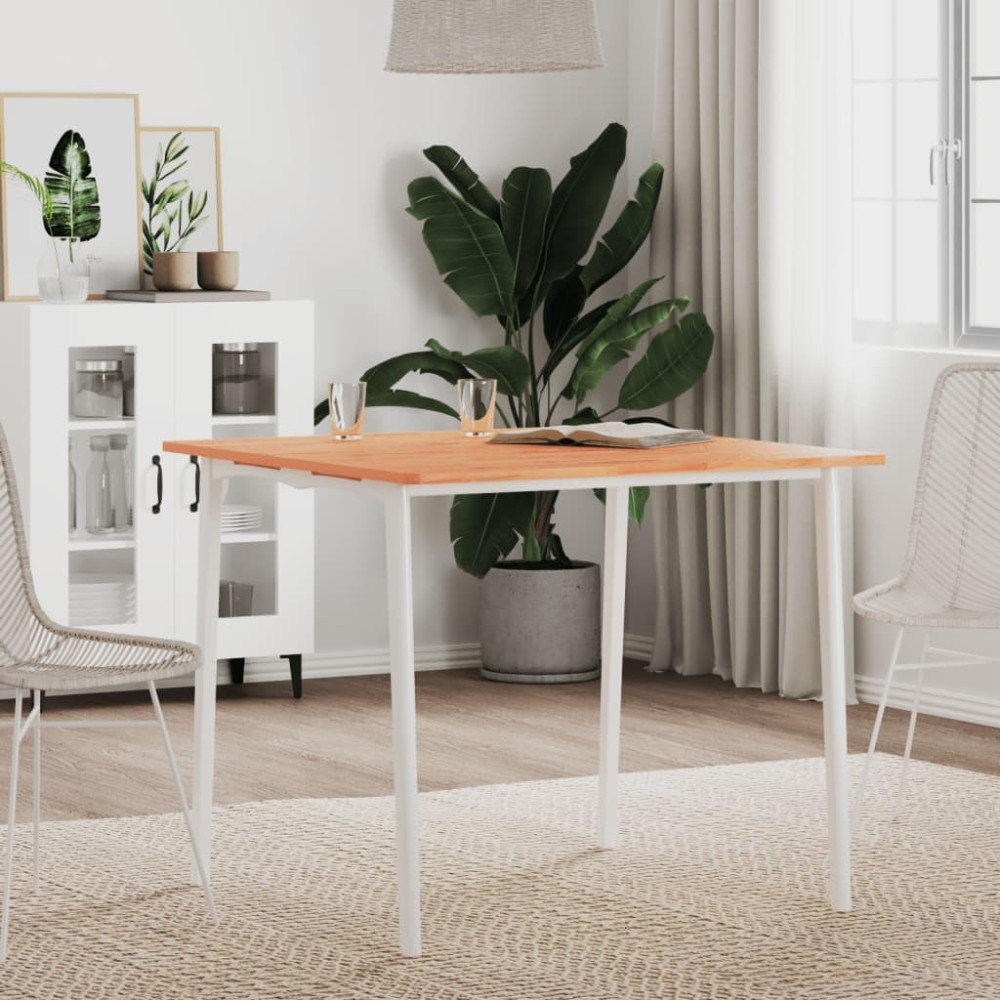 vidaXL Επιφάνεια Τραπεζιού Τετράγωνη 80x80x1,5 εκ. Μασίφ Ξύλο Οξιάς