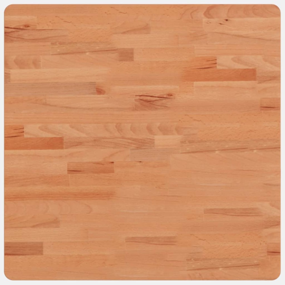 vidaXL Επιφάνεια Τραπεζιού Τετράγωνη 60x60x2,5 εκ. Μασίφ Ξύλο Οξιάς