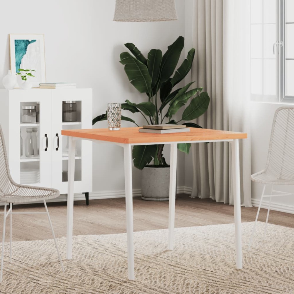 vidaXL Επιφάνεια Τραπεζιού Τετράγωνη 70x70x2,5 εκ. Μασίφ Ξύλο Οξιάς