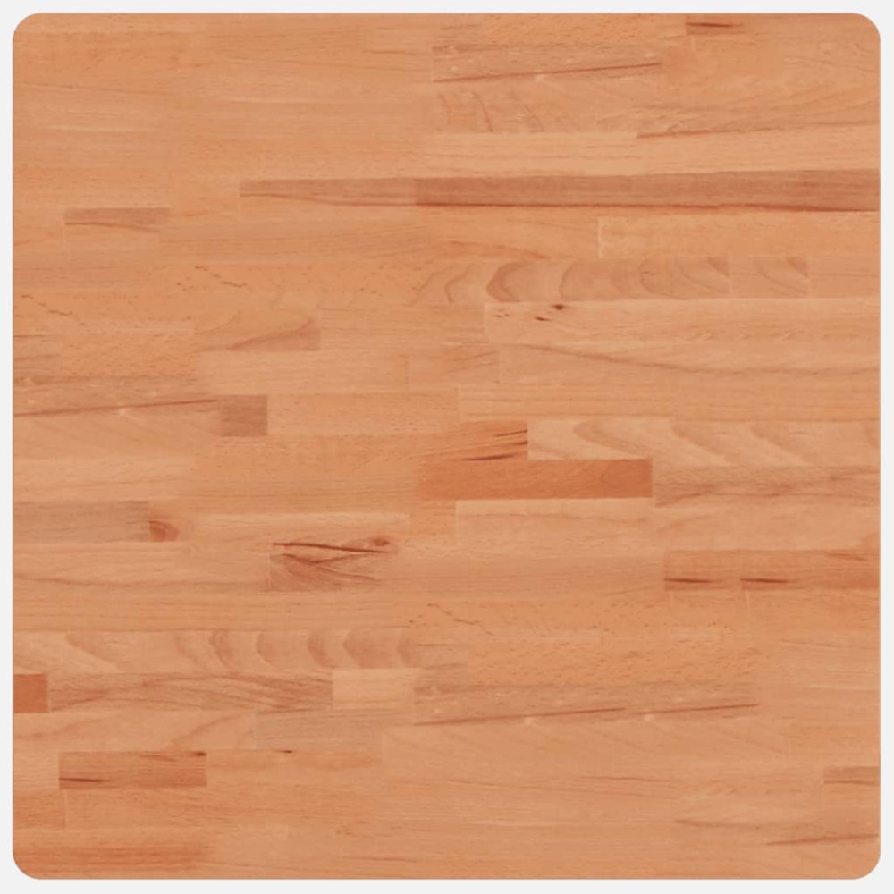 vidaXL Επιφάνεια Τραπεζιού Τετράγωνη 60x60x4 εκ. Μασίφ Ξύλο Οξιάς