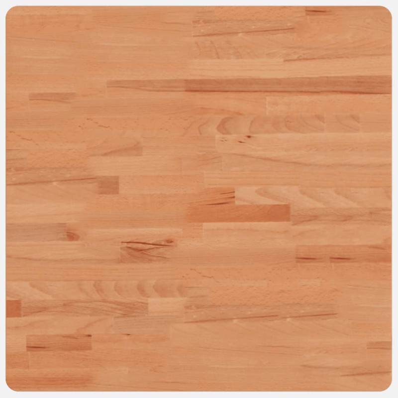 vidaXL Επιφάνεια Τραπεζιού Τετράγωνη 60x60x4 εκ. Μασίφ Ξύλο Οξιάς