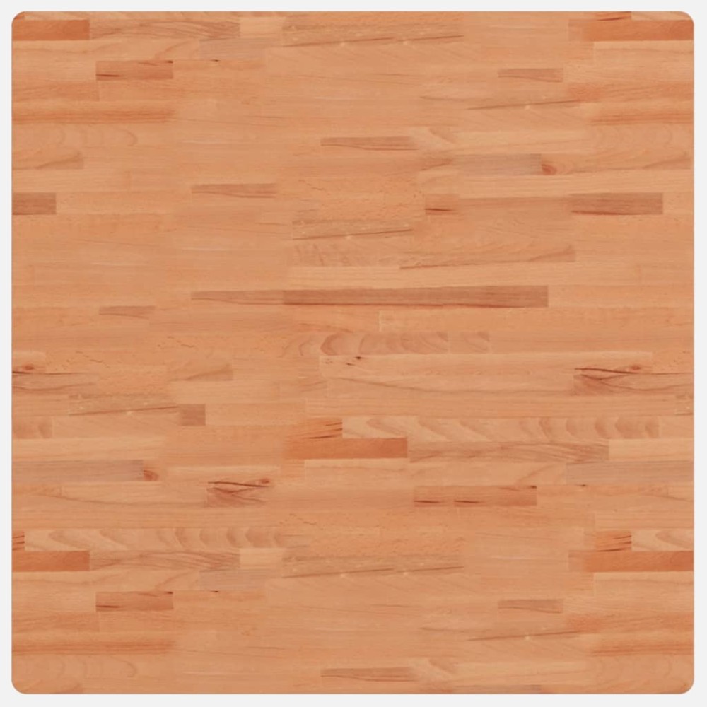 vidaXL Επιφάνεια Τραπεζιού Τετράγωνη 90x90x4 εκ. Μασίφ Ξύλο Οξιάς