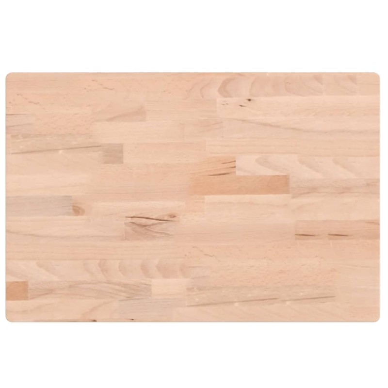vidaXL Πάγκος Μπάνιου 60x40x4 εκ. από Μασίφ Ξύλο Οξιάς