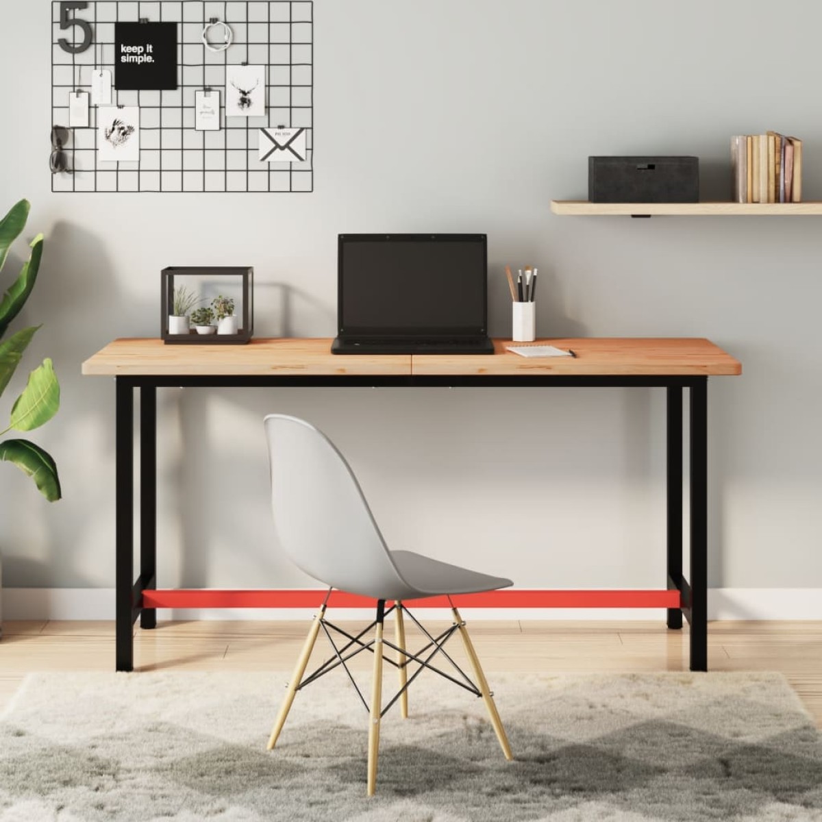 vidaXL Επιφάνεια Πάγκου Εργασίας 150x55x2,5 εκ. από Μασίφ Ξύλο Οξιάς