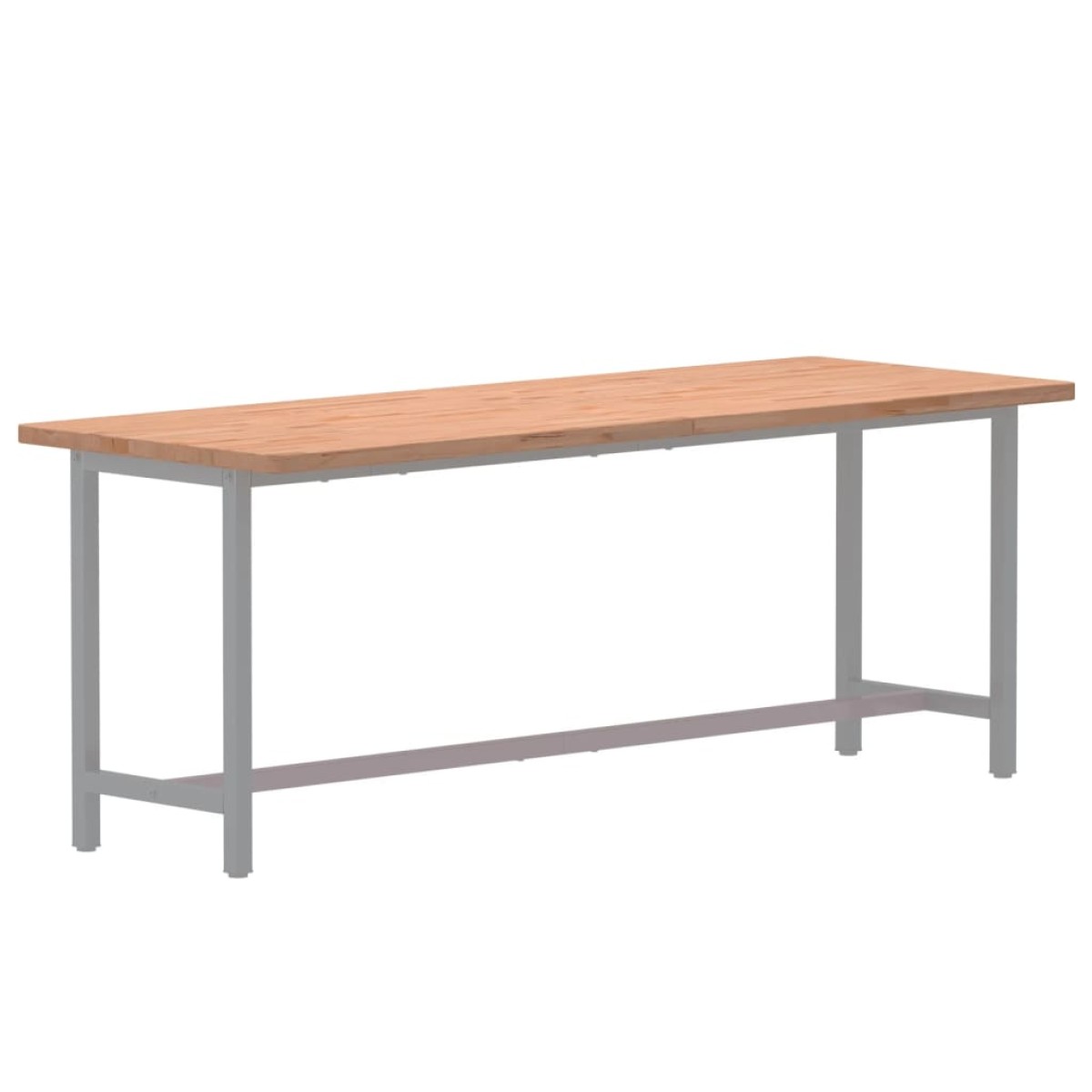 vidaXL Επιφάνεια Πάγκου Εργασίας 150x55x2,5 εκ. από Μασίφ Ξύλο Οξιάς