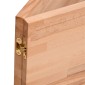 vidaXL Επιφάνεια Πάγκου Εργασίας 200x55x2,5 εκ. από Μασίφ Ξύλο Οξιάς
