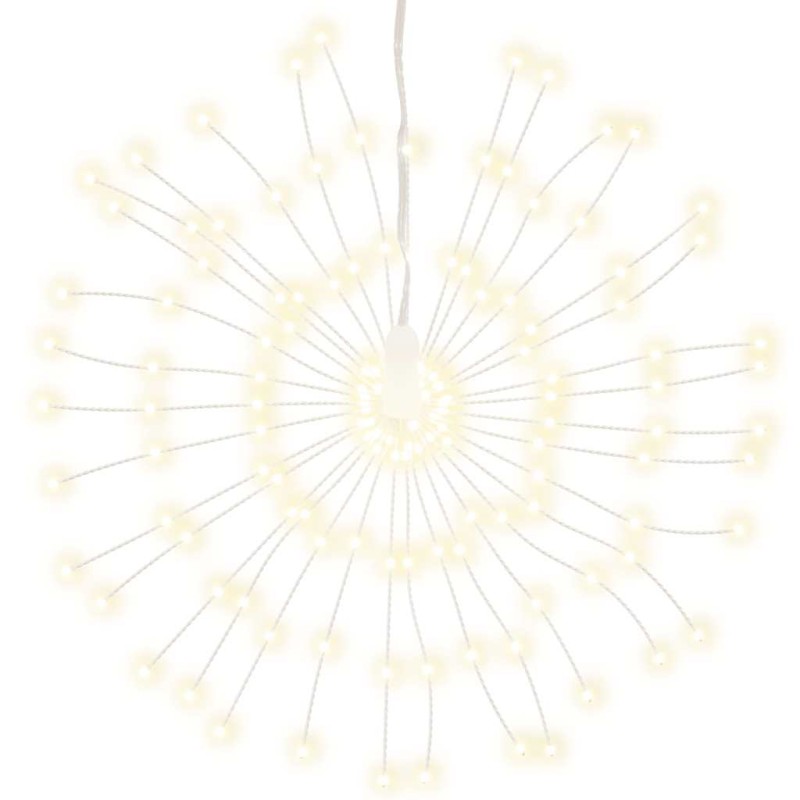 vidaXL Φωτάκια Χριστουγεννιάτικα 140 LED Θερμό Λευκό 17 εκ.