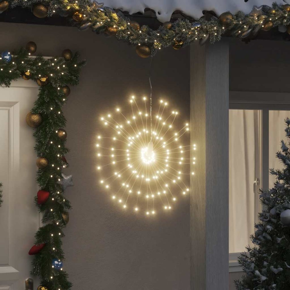 vidaXL Φωτάκια Χριστουγεννιάτικα 4 Τεμ. 140 LED Θερμό Λευκό 17 εκ.