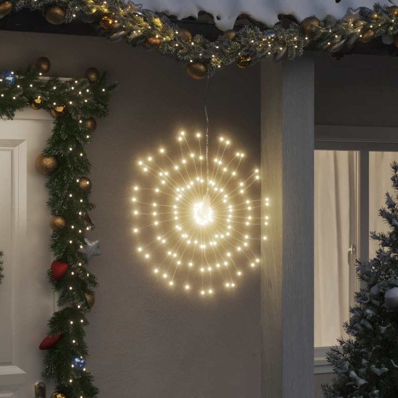 vidaXL Φωτάκια Χριστουγεννιάτικα 4 Τεμ. 140 LED Θερμό Λευκό 17 εκ.