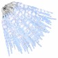 vidaXL Φωτάκια Σταλακτίτες Χριστ. 200LED Ψυχρό Λευκό 20μ. Ακρυλικό PVC