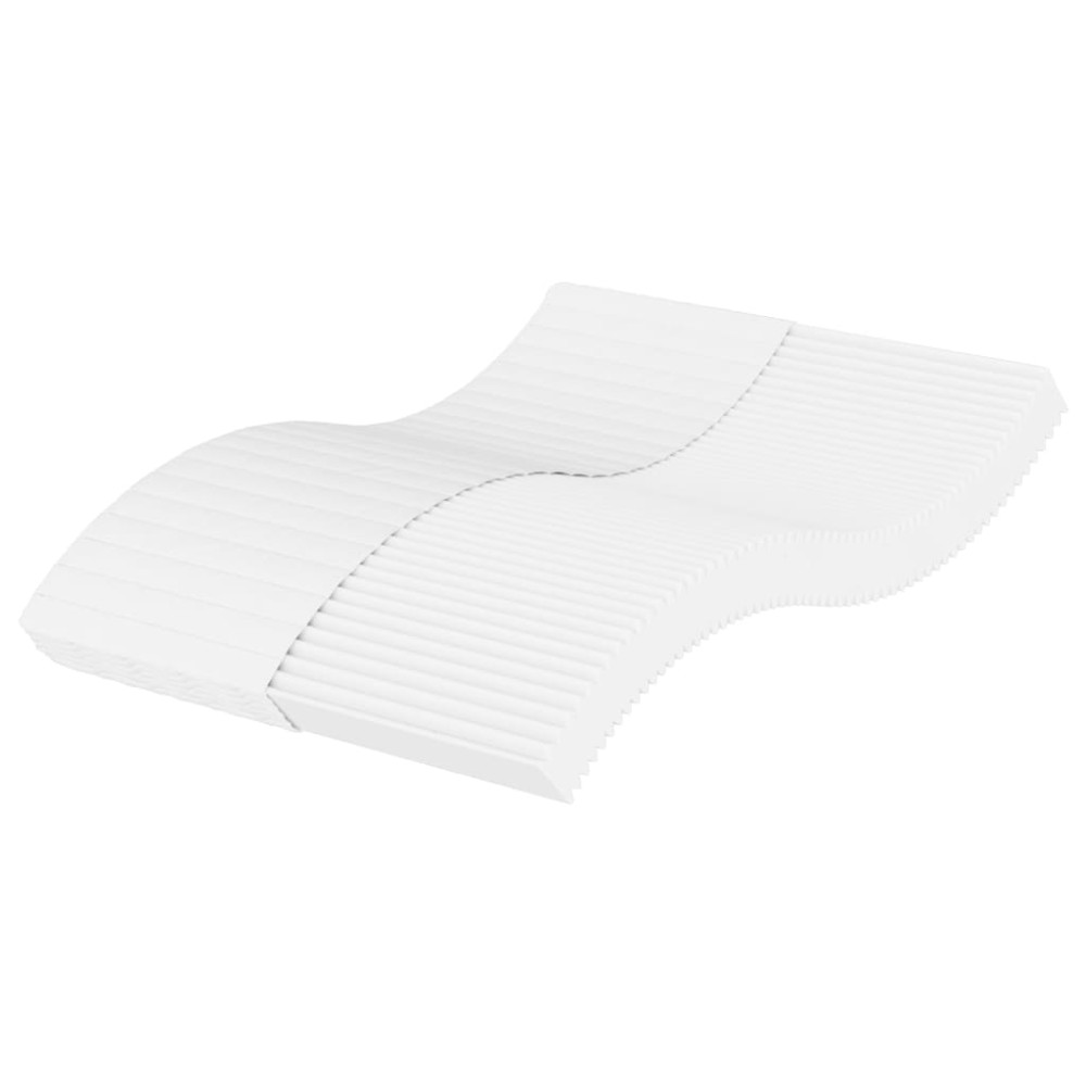vidaXL Στρώμα Αφρού Σκληρότητα H2 H3 Λευκό 140 x 200 εκ.