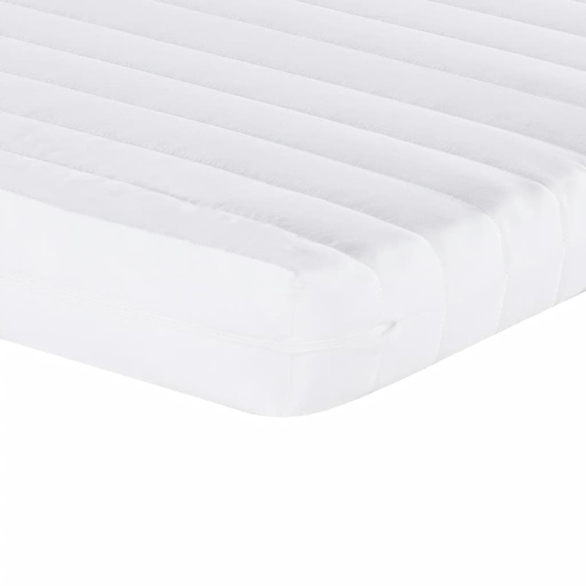 vidaXL Στρώμα Αφρού 7 Ζωνών Σκληρότητα 20 ILD Λευκό 90 x 190 εκ.