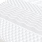vidaXL Στρώμα Αφρού 7 Ζωνών Σκληρότητα 20 ILD Λευκό 100 x 200 εκ.