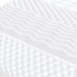 vidaXL Στρώμα Αφρού 7 Ζωνών Σκληρότητα 20 ILD Λευκό 160 x 200 εκ.