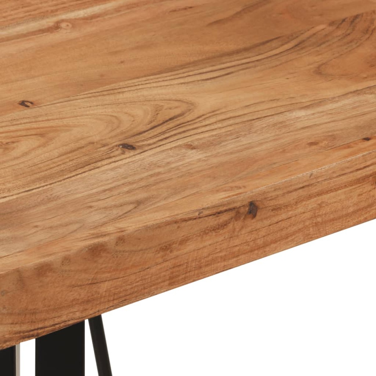 vidaXL Τραπέζι Μπαρ 55 x 55 x 107 εκ. από Μασίφ Ξύλο Ακακίας & Σίδηρο