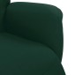 vidaXL Πολυθρόνα Ανακλινόμενη Σκούρο Πράσινο Βελούδινη με Υποπόδιο