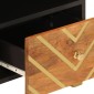 vidaXL Έπιπλο Τηλεόρασης Καφέ/Μαύρο 70x33,5x46 εκ. Μασίφ Ξύλο Μάνγκο