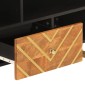 vidaXL Έπιπλο Τηλεόρασης Καφέ/Μαύρο 100x33,5x46 εκ. Μασίφ Ξύλο Μάνγκο