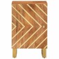 vidaXL Ντουλάπι Μπάνιου Καφέ/Μαύρο 38x33,5x58 εκ. Μασίφ Ξύλο Μάνγκο