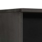 vidaXL Ντουλάπι Μπάνιου Μαύρο 38 x 33 x 160 εκ. από Μασίφ Ξύλο Μάνγκο