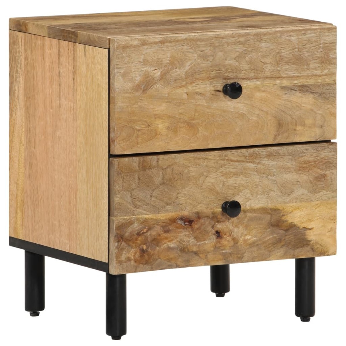 vidaXL Κομοδίνα 2 τεμ. 40 x 33 x 46 εκ. από Μασίφ Ξύλο Μάνγκο