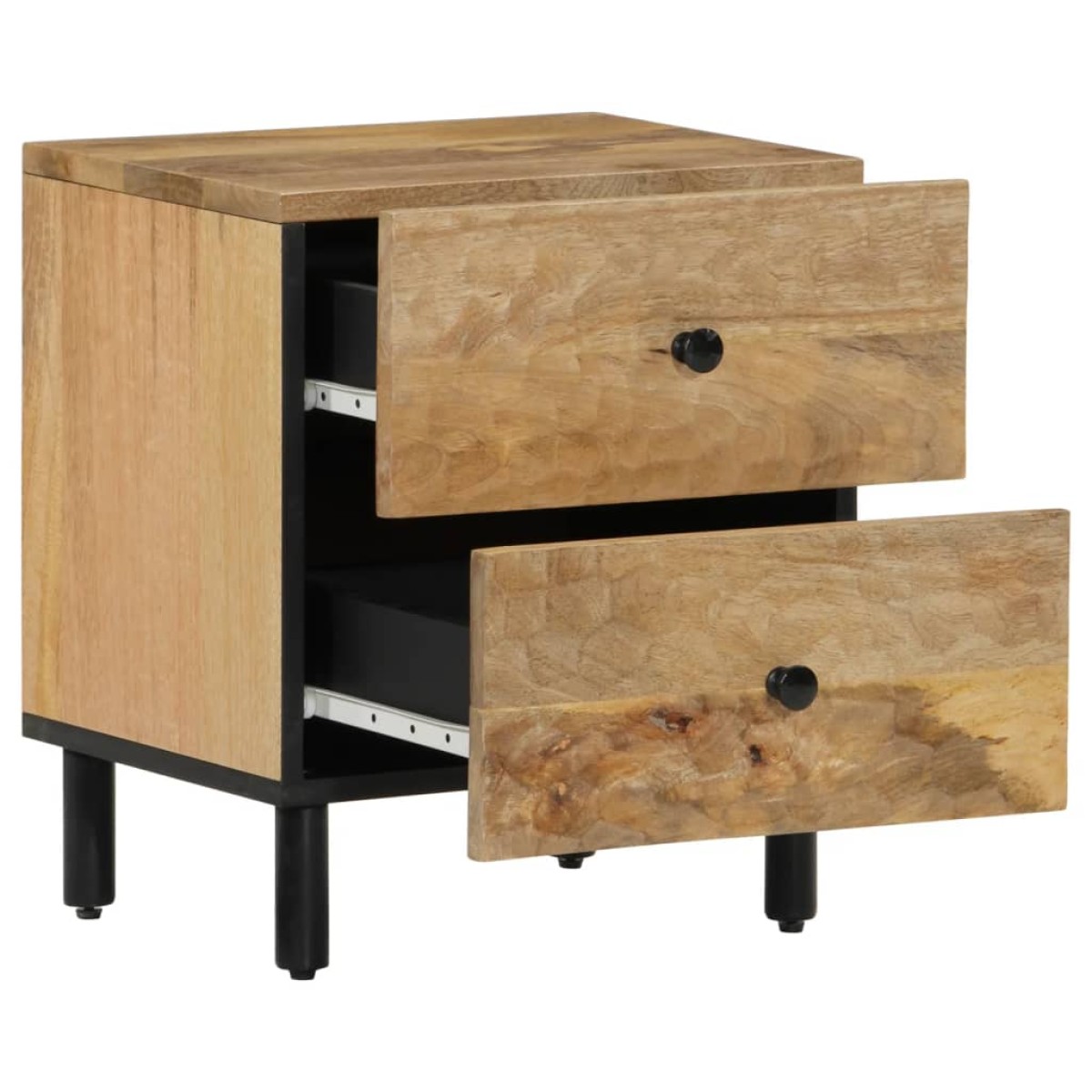 vidaXL Κομοδίνα 2 τεμ. 40 x 33 x 46 εκ. από Μασίφ Ξύλο Μάνγκο