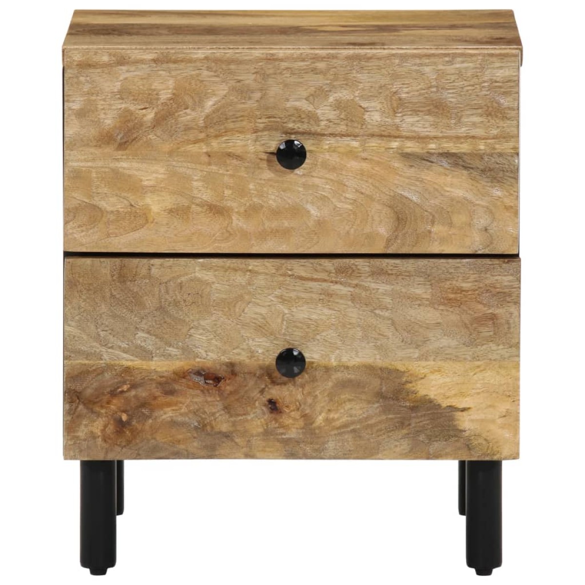 vidaXL Κομοδίνα 2 τεμ. 40 x 33 x 46 εκ. από Μασίφ Ξύλο Μάνγκο