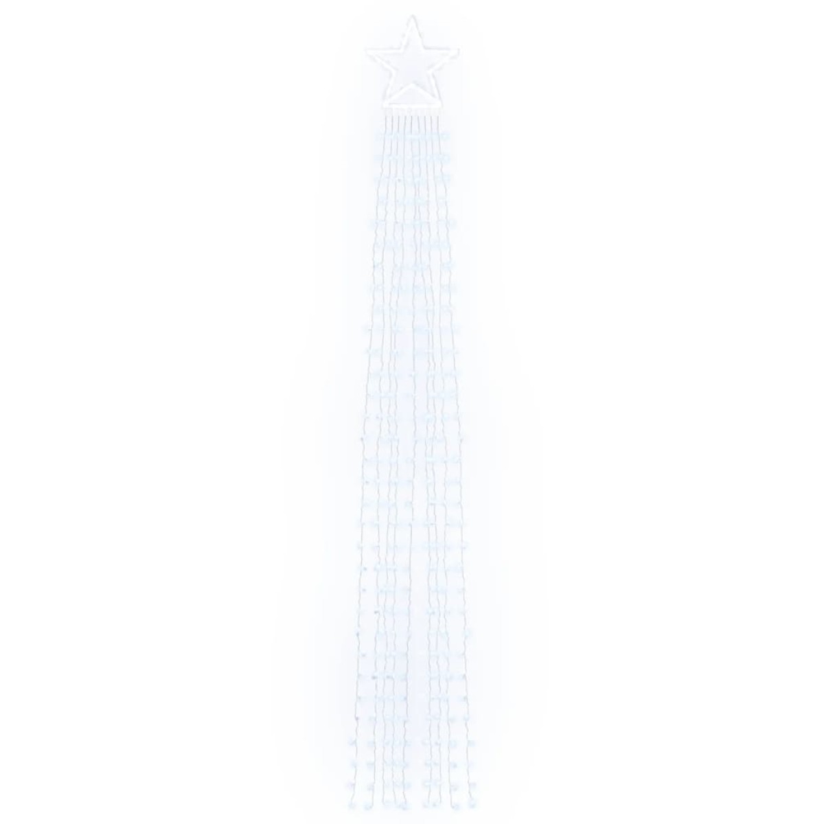 vidaXL Φωτιστικό Χριστουγεννιάτικο Δέντρο 320 LED Ψυχρό Λευκό 375 εκ.
