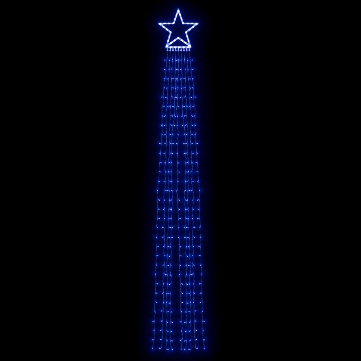vidaXL Φωτιστικό Χριστουγεννιάτικο Δέντρο 320 LED Μπλε 375 εκ.