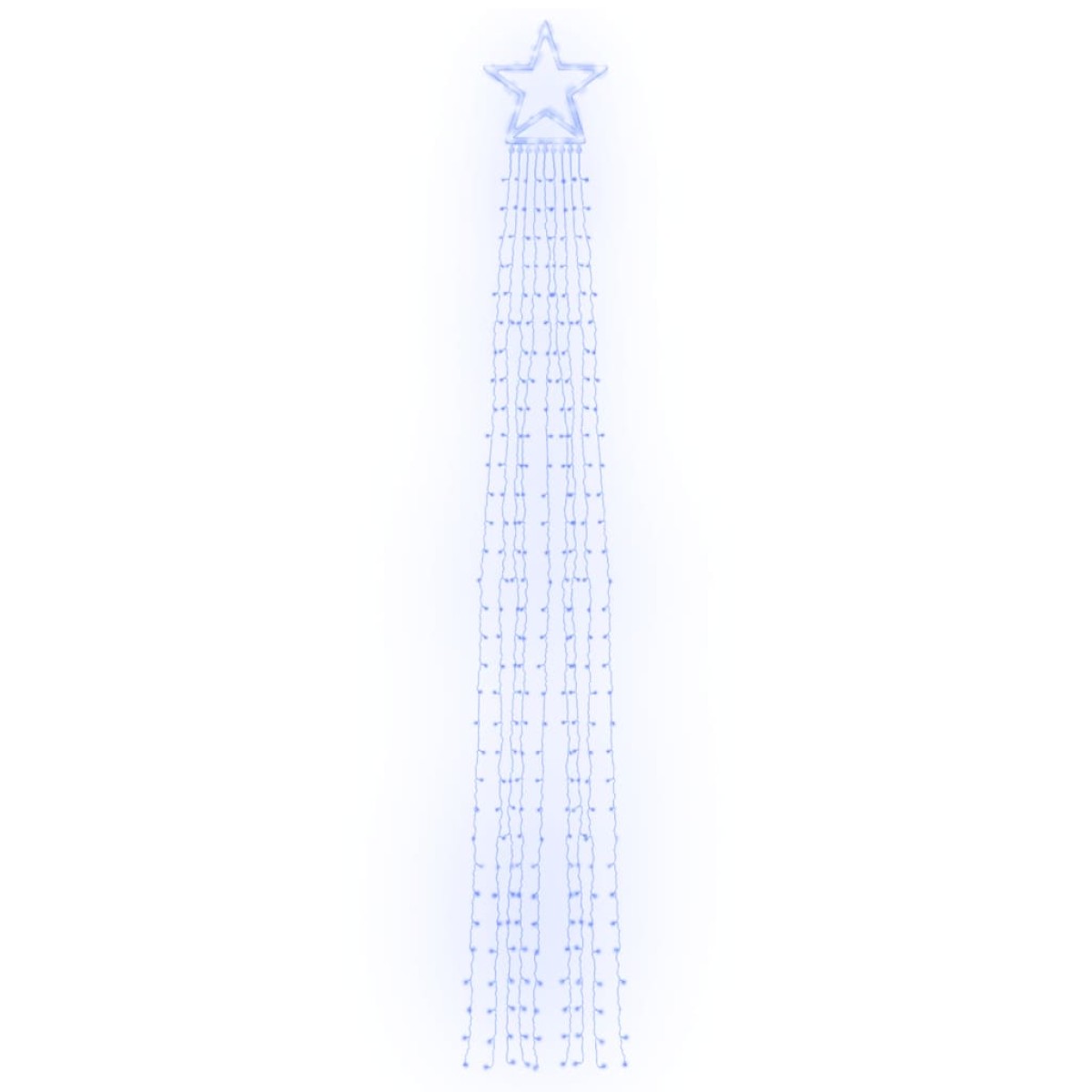 vidaXL Φωτιστικό Χριστουγεννιάτικο Δέντρο 320 LED Μπλε 375 εκ.