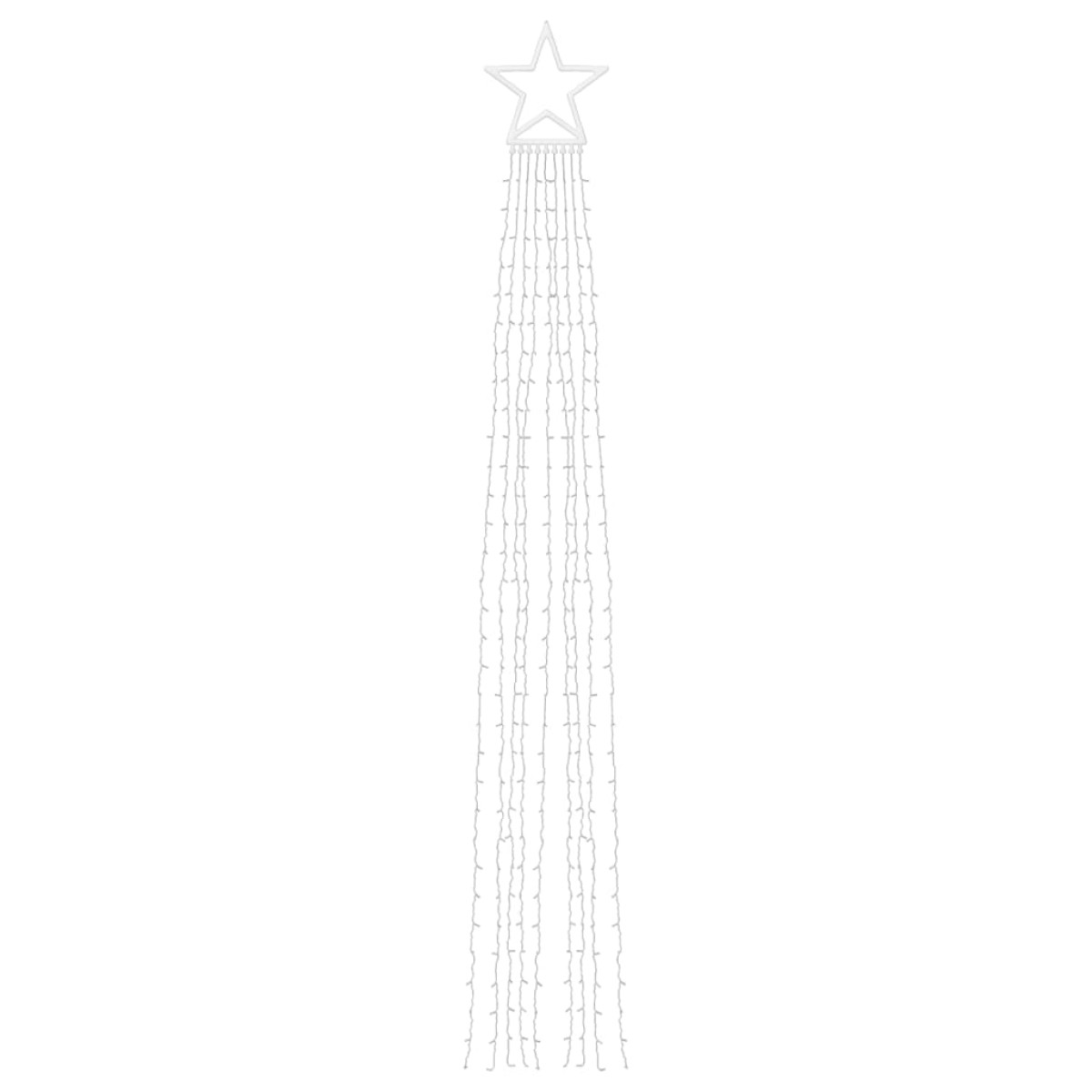 vidaXL Φωτιστικό Χριστουγεννιάτικο Δέντρο 320 LED Μπλε 375 εκ.