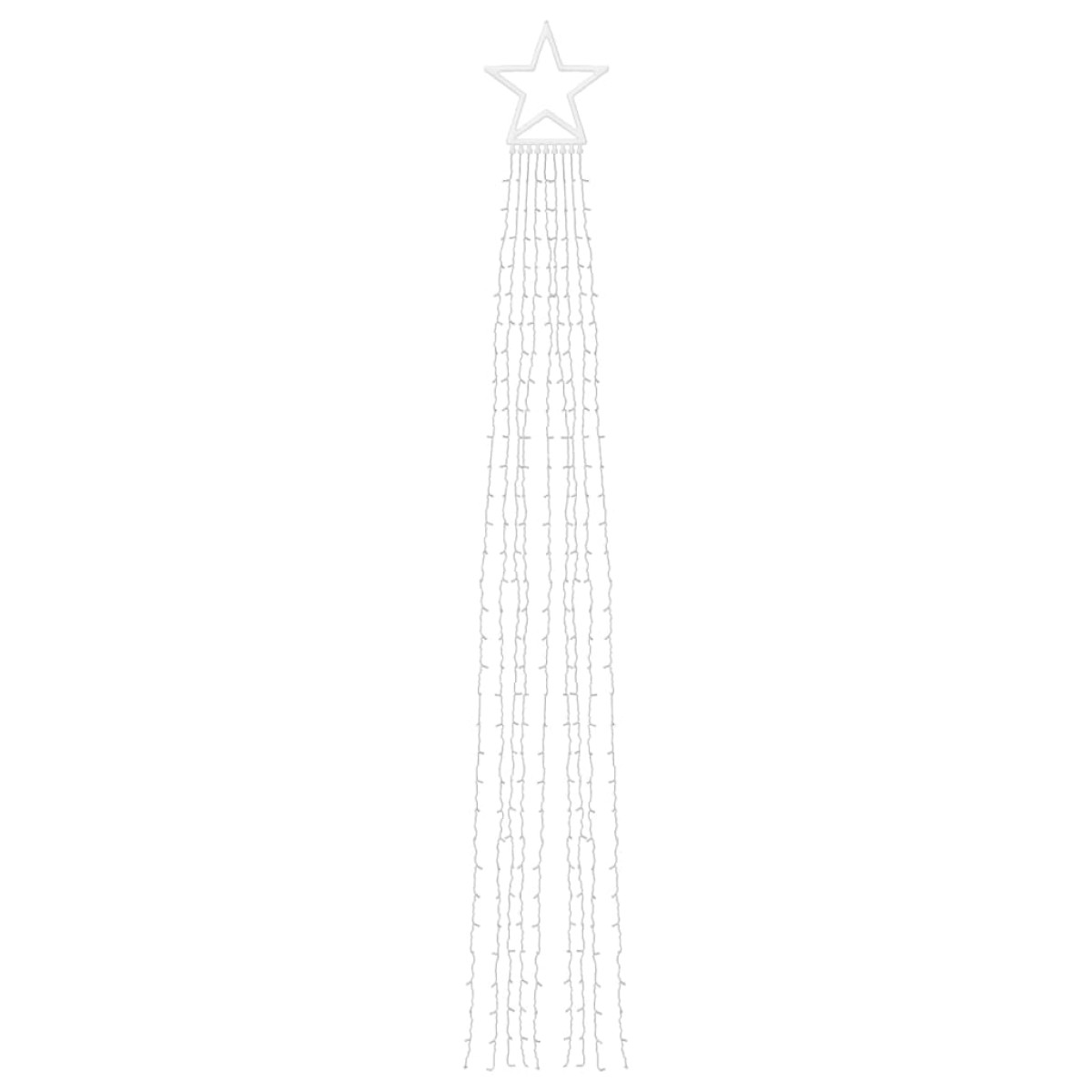 vidaXL Φωτιστικό Χριστουγεννιάτικο Δέντρο 320 LED Πολύχρωμο 375 εκ.