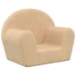 vidaXL Παιδικός καναπές Cream Soft Plush
