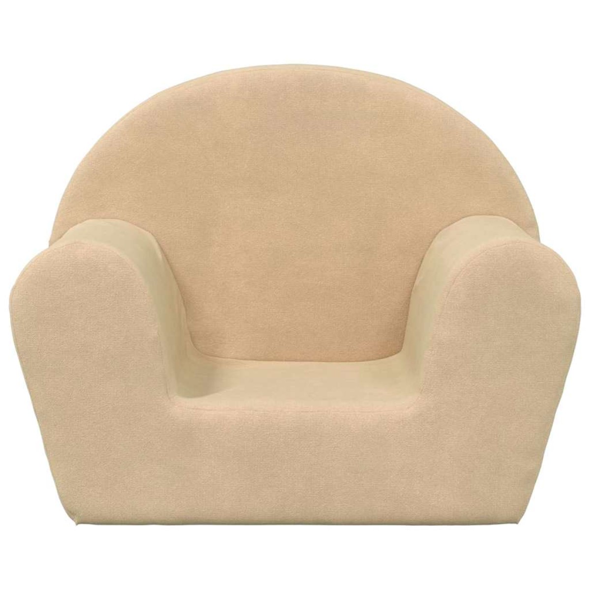 vidaXL Παιδικός καναπές Cream Soft Plush