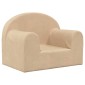 vidaXL Παιδικός καναπές Cream Soft Plush