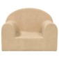 vidaXL Παιδικός καναπές Cream Soft Plush