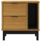 vidaXL Κομοδίνο FLAM 49 x 35 x 50 εκ. από Μασίφ Ξύλο Πεύκου