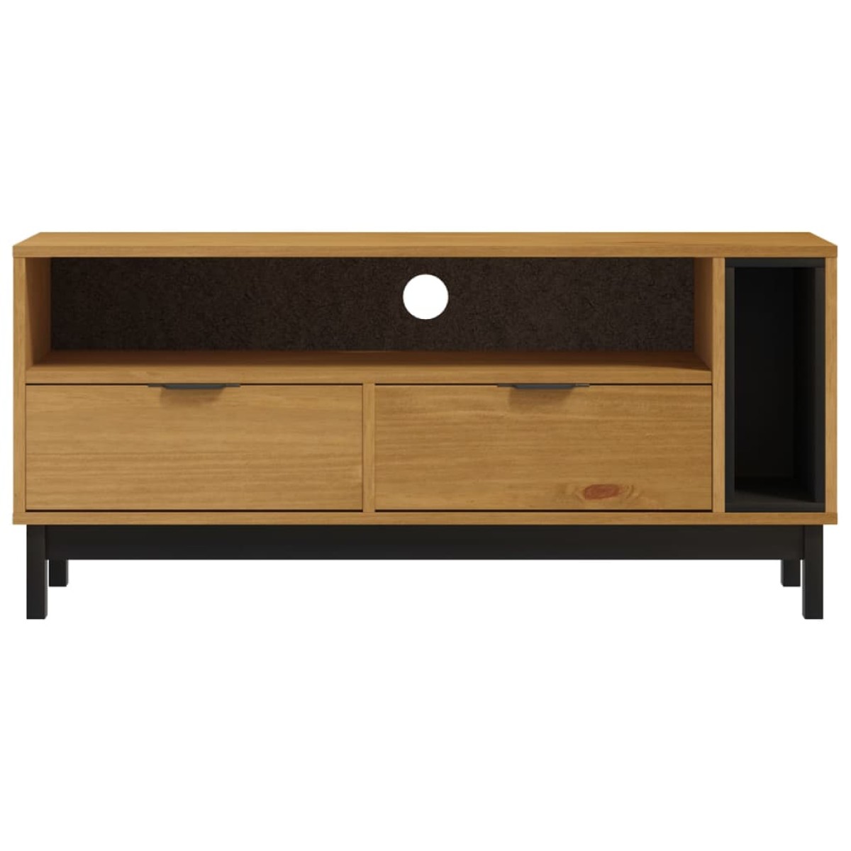 vidaXL Έπιπλο Τηλεόρασης FLAM 110 x 40 x 50 εκ. από Μασίφ Ξύλο Πεύκου