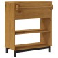 vidaXL Τραπέζι Μπαρ FLAM 92 x 45 x 110 εκ. από Μασίφ Ξύλο Πεύκου