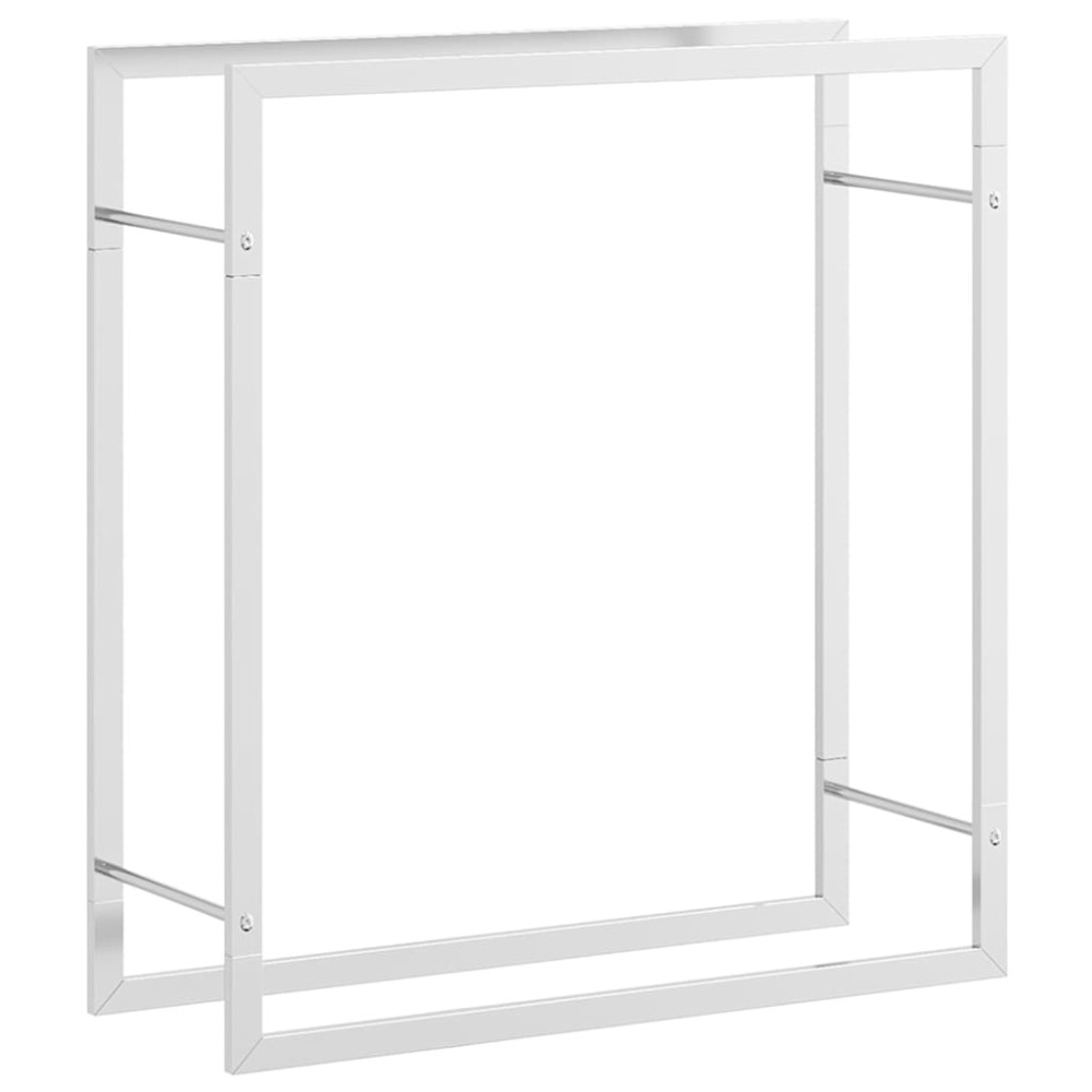 vidaXL Ραφιέρα Καυσόξυλων 80x28x86 εκ. από Ανοξείδωτο ατσάλι