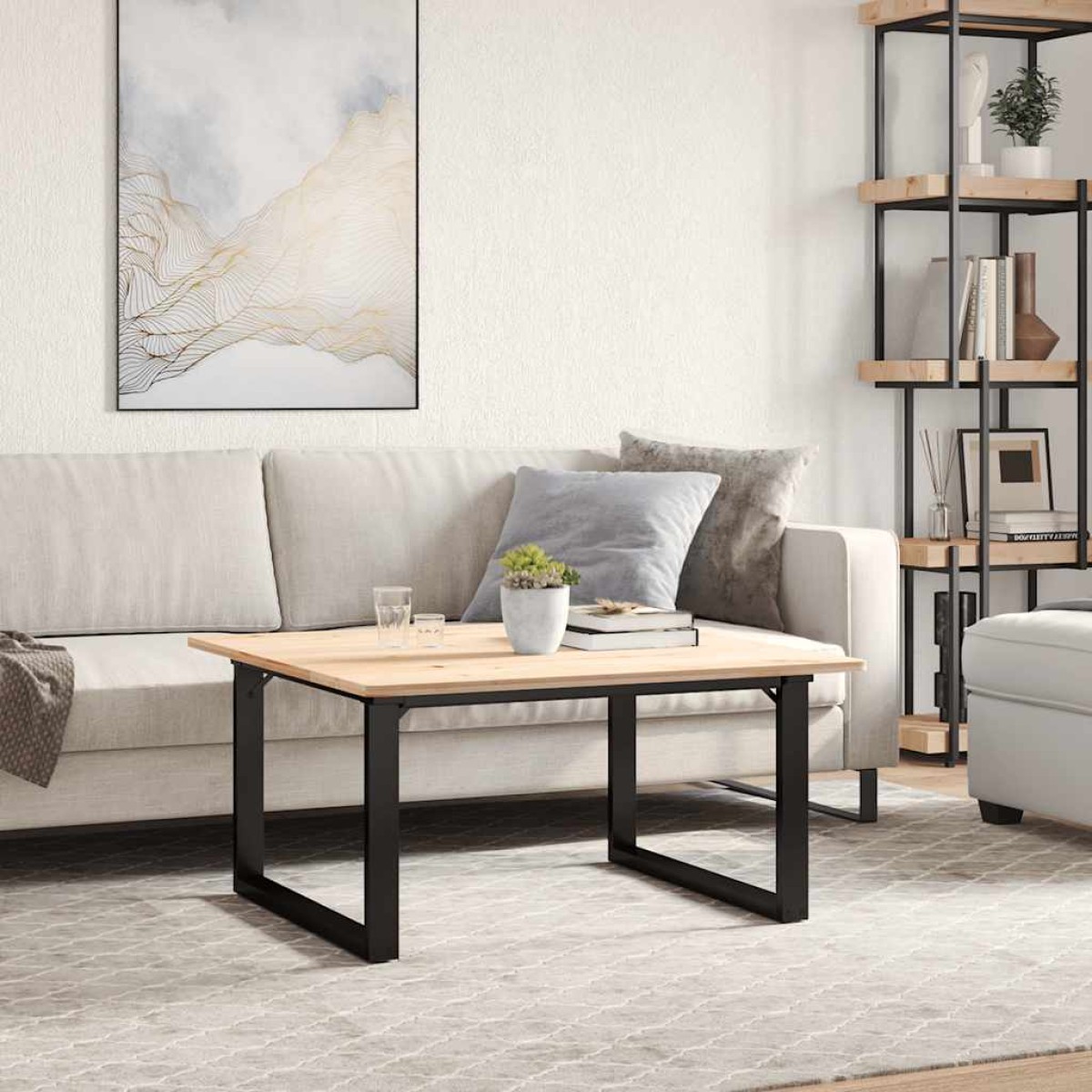 vidaXL Πόδια Τραπεζιού Σαλονιού σε Σχήμα «Ο» 70x60x43 εκ. Ατσάλι