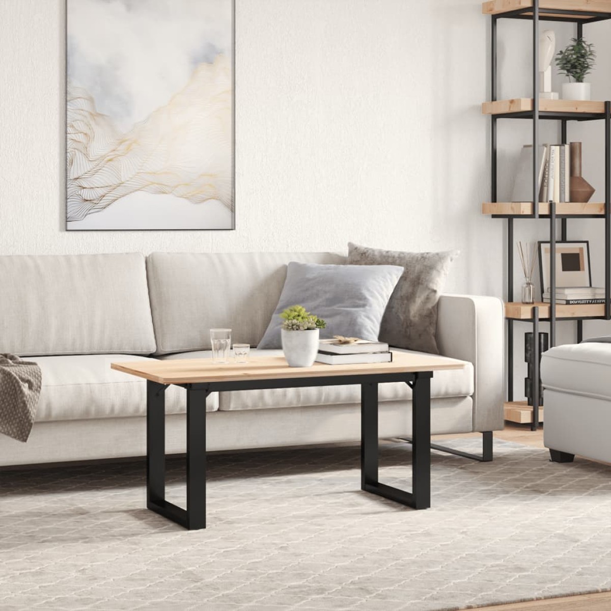 vidaXL Πόδια Τραπεζιού Σαλονιού σε Σχήμα «Ο» 70x30x43 εκ. Ατσάλι