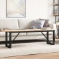 vidaXL Πόδια Τραπεζιού Σαλονιού σε Σχήμα «Ο» 140x30x43 εκ. Ατσάλι