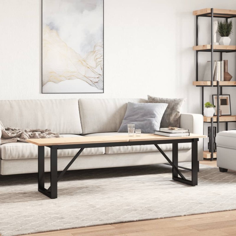 vidaXL Πόδια Τραπεζιού Σαλονιού σε Σχήμα «Ο» 140x30x43 εκ. Ατσάλι