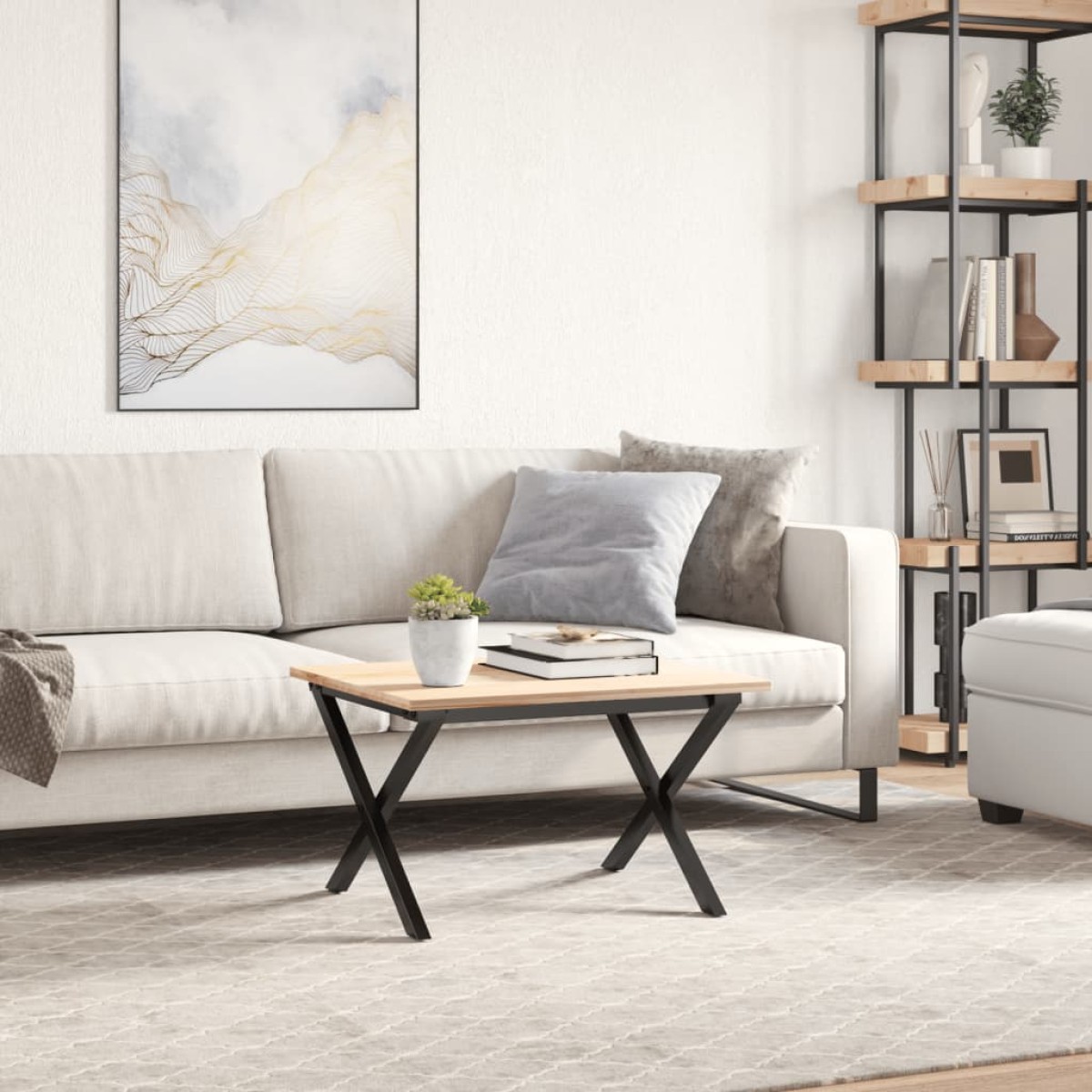 vidaXL Πόδια Τραπεζιού Σαλονιού σε Σχήμα «X» 50x40x38 εκ. Ατσάλι