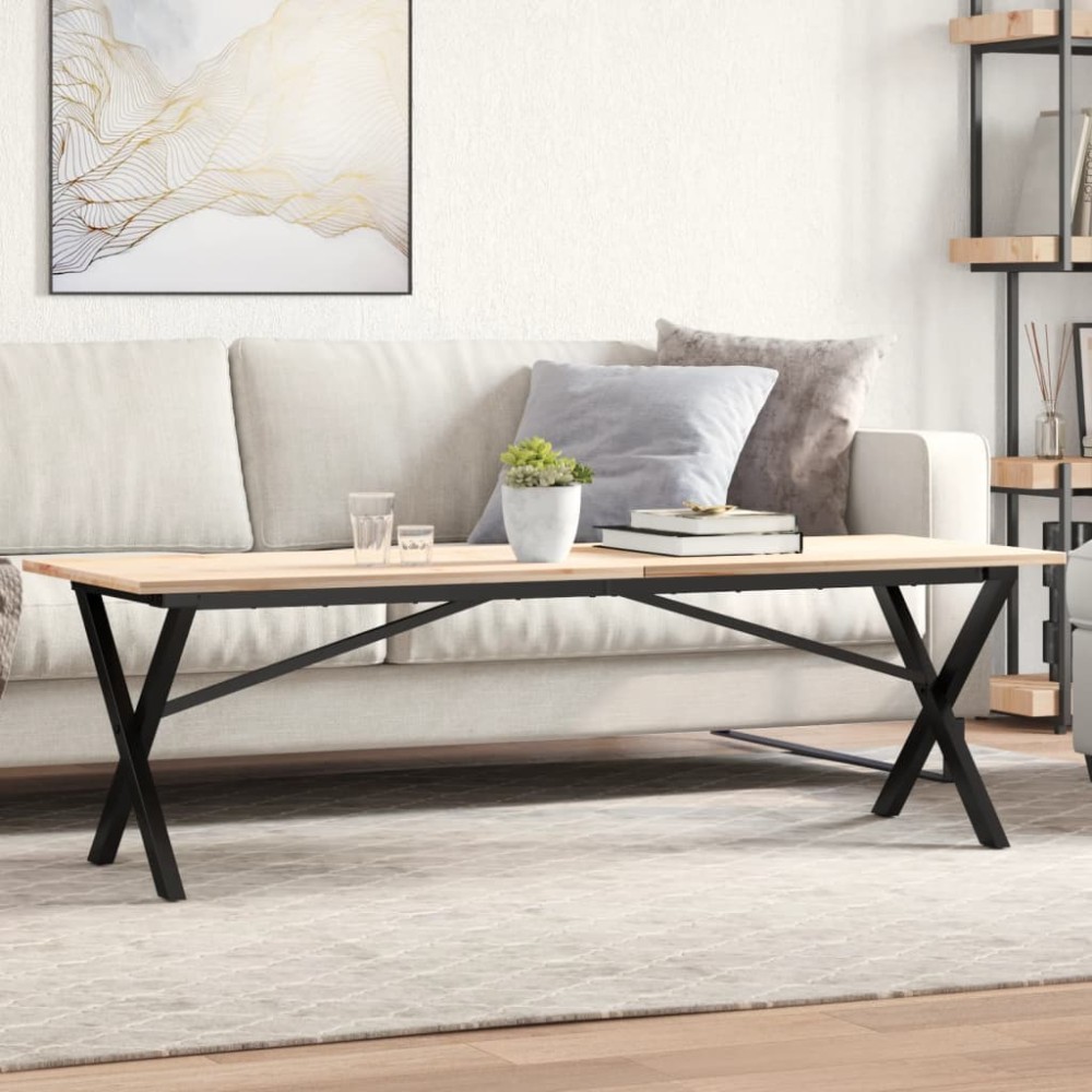vidaXL Πόδια Τραπεζιού Σαλονιού σε Σχήμα «Χ» 140x30x43 εκ. Ατσάλι