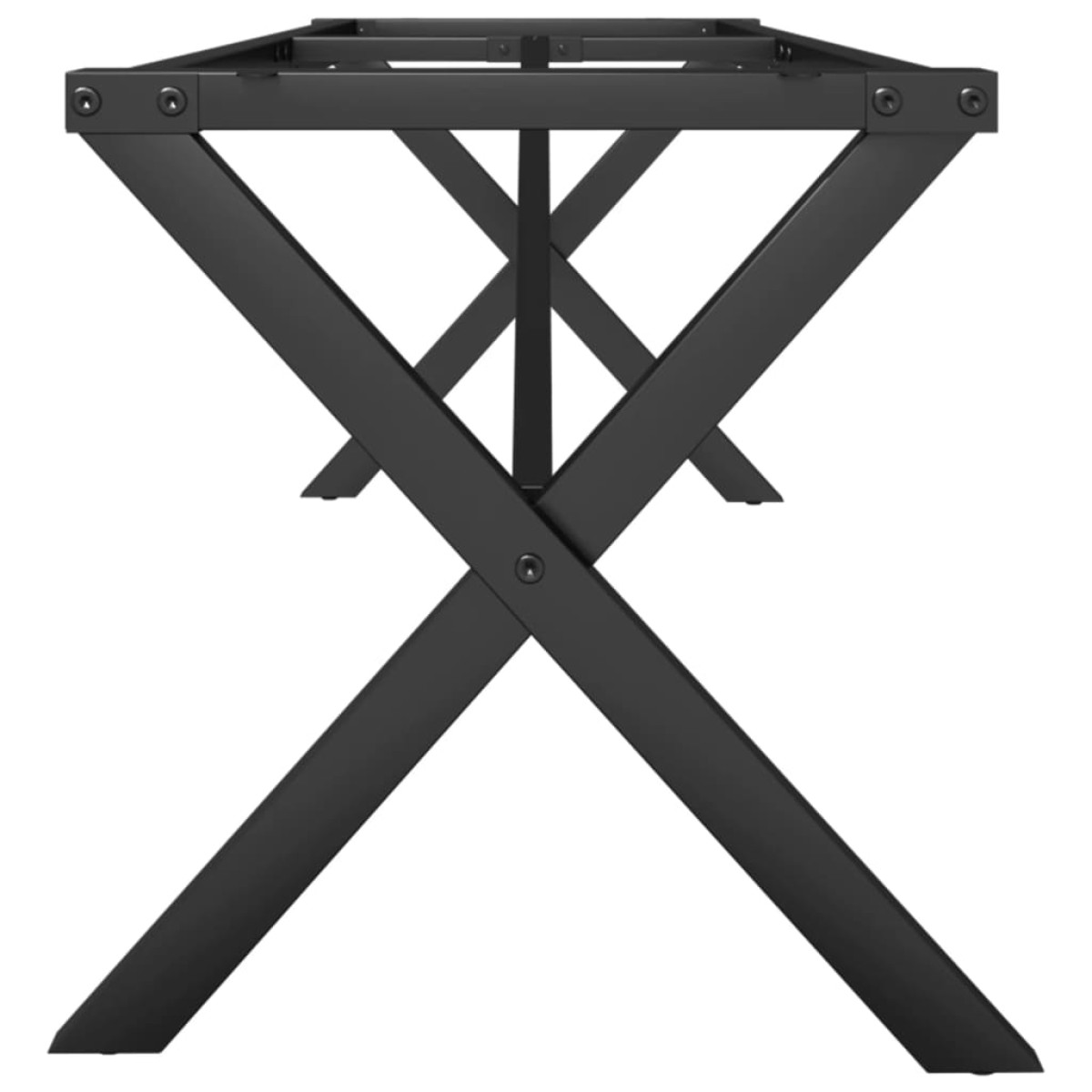 vidaXL Πόδια Τραπεζιού Σαλονιού σε Σχήμα «Χ» 140x30x43 εκ. Ατσάλι