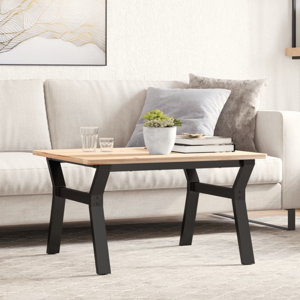 vidaXL Πόδια Τραπεζιού Σαλονιού σε Σχήμα «Y» 70x60x43 εκ. Ατσάλι